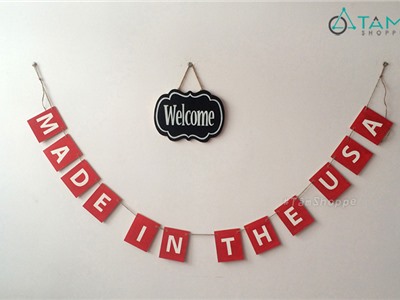 Dây treo chữ MADE IN THE USA