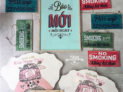 Tranh treo tường vintage Báo mới