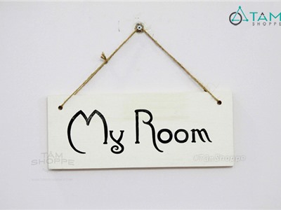 Bảng treo cửa chữ MY ROOM