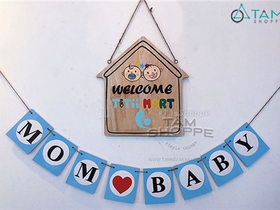 Bảng hiệu gỗ vẽ tay Titii Mart