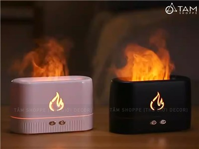 Máy khuếch tán tinh dầu ngọn lửa đơn giản [Cáp USB -Tặng tinh dầu] MKTTD-31