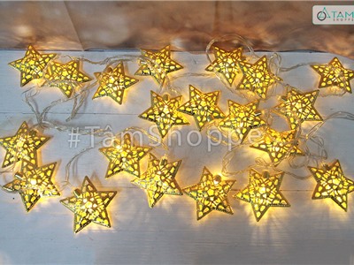 Dây đèn led trang trí ngôi sao ánh kim DDL-24