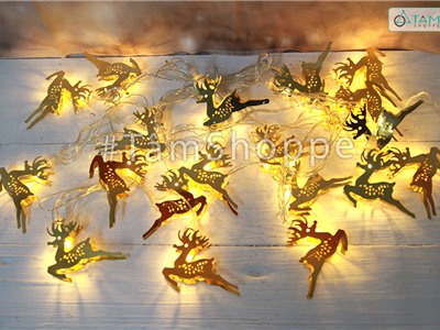 Dây đèn led trang trí tuần lộc ánh kim DDL-19