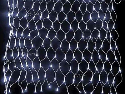 Đèn rèm Led lưới cá màu trắng 3mx2m L-R-LUOITR