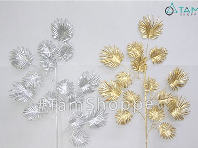 Cành lá cọ giả ánh kim CHG-123