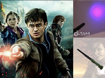 Cây đũa thần Harry Potter có đèn Led + nhạc điện tử D35cm