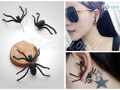 Bông tai nhện hóa trang một chiếc