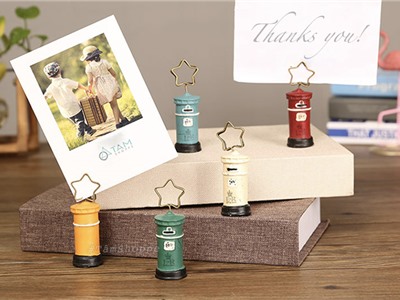 Kẹp giấy Note để bàn hòm thư công cộng Vintage Anh H-KG-04