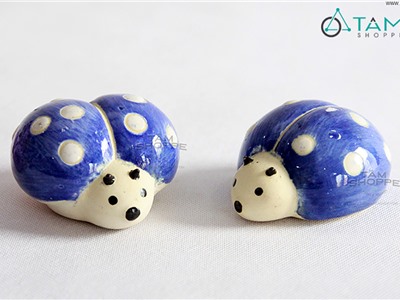  Tượng con bọ cánh cam gốm chấm bi TCV-BCC-01