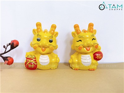 Tượng rồng chibi nhựa thần tài [Loại đẹp - Được chọn kiểu] TUONG-RONG-01