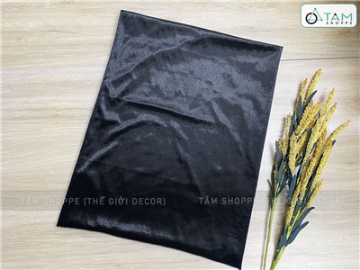 Vải nhung đen khổ 1m6 [bán theo 1m tới] PK-VAI-11