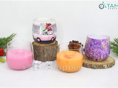 Ly nến thơm thiên nhiên hoa trái nhiệt đới NT-08