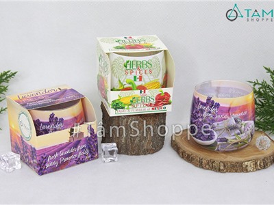 Ly nến thơm thiên nhiên hương hoa lavender NT-06
