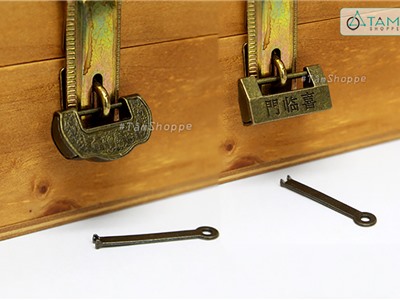 Ổ khóa cổ điển Vintage chọt ngang OK-01