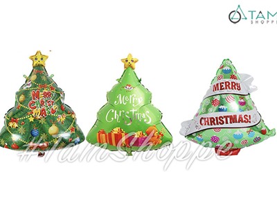 Bong bóng kiếng hình cây thông Noel 50cm BBK-NOEL-09