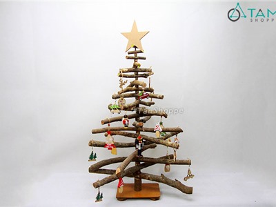 Cây thông Noel cành cây tự nhiên thân xoay cao 120cm (không bao gồm phụ kiên) X-TREE-20
