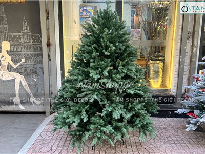 Cây thông Noel xanh lá PE tự động y như lá thật cao từ 180-300cm X-TREE-19