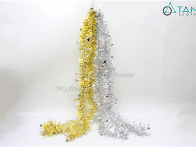 Dây kim tuyến ánh kim gắn sao nhí 2m