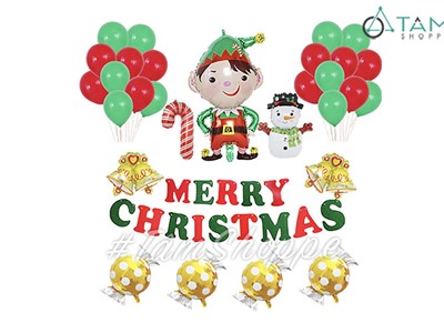 Set trang trí Noel chú lính chì kẹo vàng SNE-GSTS003