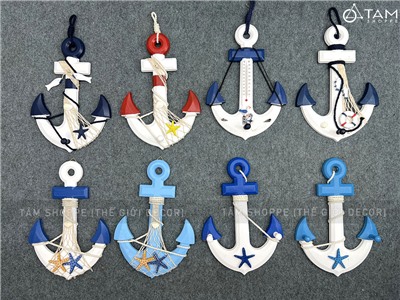 Mỏ neo trang trí chủ đề biển dài 32,5cm [Thủ công - Nhiều kiểu] MONEO-03