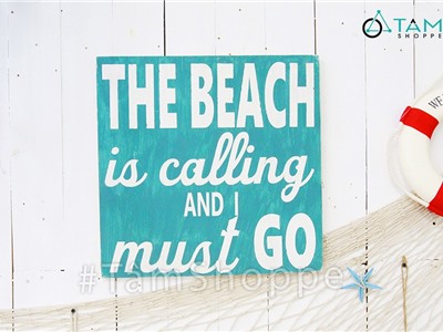 Tranh gỗ treo tường phong cách biển The Beach TRG-27