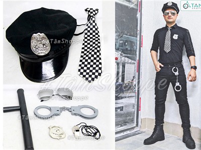 Set 07 món đồ hóa trang cảnh sát cool ngầu Police