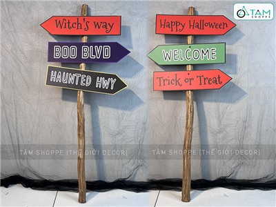 Bảng mũi tên chỉ đường Halloween Formex 5ly nhiều kiểu FORM-HLW-02
