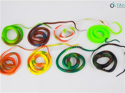 Con rắn cao su dẻo 70cm nhiều màu (rắn lục) TCV-RAN-01