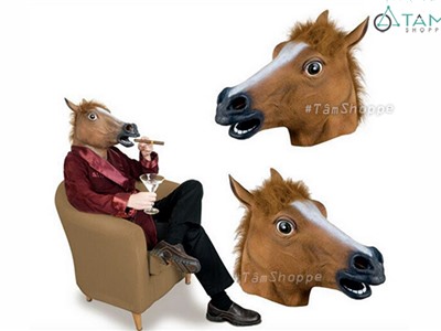 Mặt nạ đầu ngựa cao su cao cấp HLW-MN-79