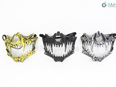 Mặt nạ hàm răng sói nửa mặt kinh dị HLW-MN-90