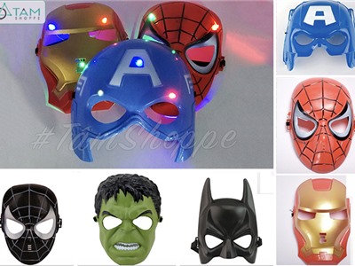 Mặt nạ siêu anh hùng có đèn Led nhiều kiểu HLW-MN-27