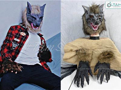 Mặt nạ và găng tay hóa trang người sói MATNA-95