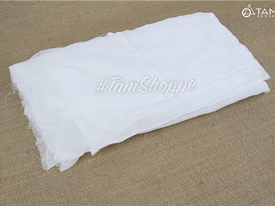 Vải băng gạc y tế trắng trơn khổ 80cm (bán theo 1 mét tới) PK-VAI-05