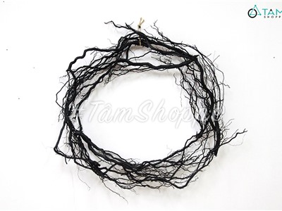 Vòng rễ cây màu đen chưa trang trí ĐK60cm VDR-03