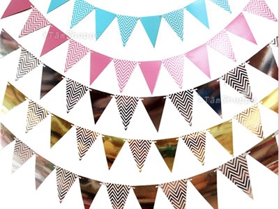 Dây cờ tam giác ép kim 12 lá PA-DC-01