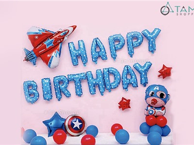 Bộ trang trí sinh nhật cho bé Captain nhí NO.8883