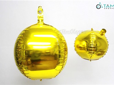  Bong bóng kiếng quả cầu vàng Gold 4D BBK-QC-01