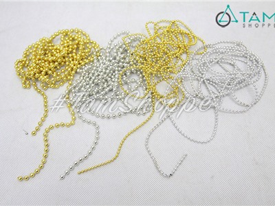 Dây hạt cườm nhựa trang trí handmade dây 3m