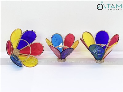 Lồng đèn bông hoa giấy màu kiếng [Thủ công - 2 size] LDEN-KIENG-09