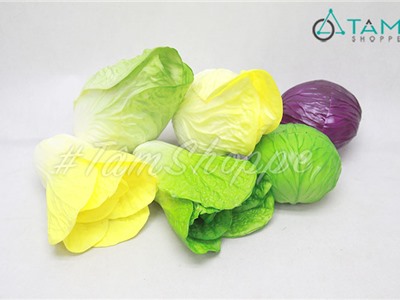 Mô hình bắp cải giả trang trí y như thật nhiều kiểu