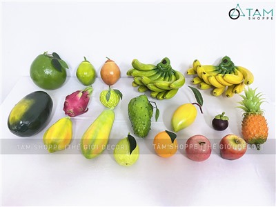 Mô hình trái cây giả trang trí nhiều kiểu [Loại đẹp - Như thật] TRAI-LONXON-01