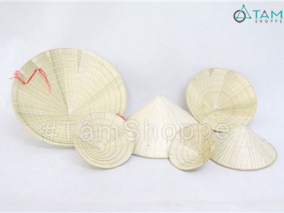 Nón lá trang trí hàng đẹp nhiều cỡ