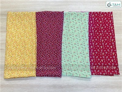 Vải hoạ tiết hoa nhí Vintage khổ 1m6x1m (bán theo mét tới) PK-VAI-02