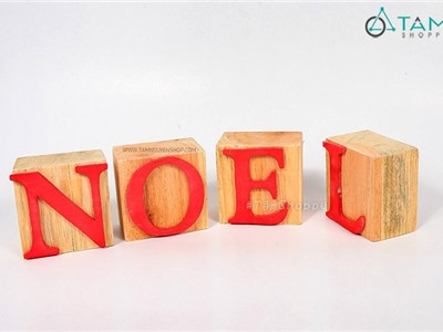 Bộ chữ NOEL xí ngầu vuông