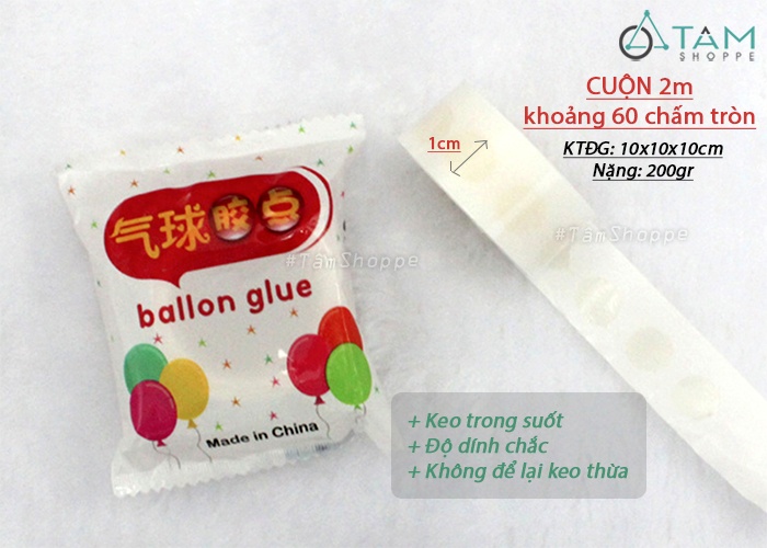 Chấm keo tròn dính bóng lên tường Chấm keo tròn dính bóng lên tường