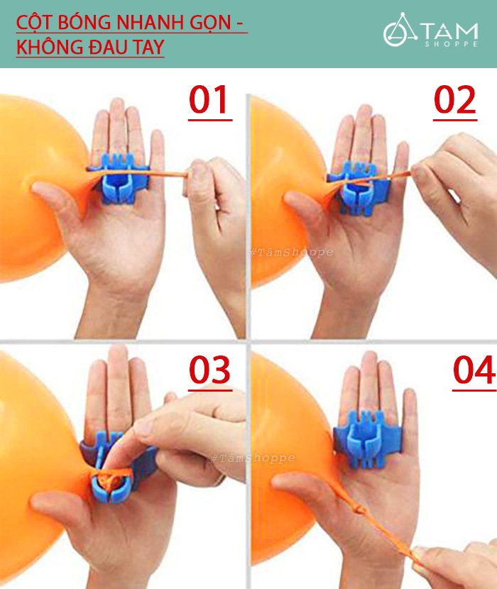 Đồ cột bong bóng đeo tay nhanh gọn Đồ cột bong bóng đeo tay nhanh gọn
