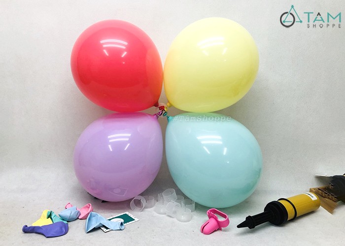 Khoen nhựa gắn 4 bong bóng trang trí Khoen nhựa gắn 4 bong bóng trang trí