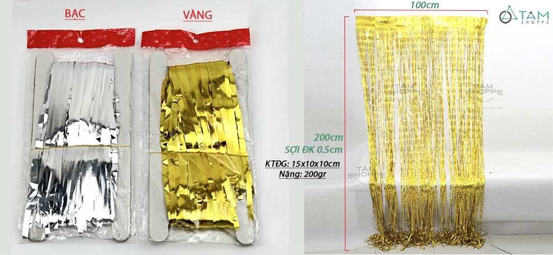 Gồm: 1 rèm dài khoảng 2m, ngang 1cm – Không gồm phụ kiện phối cảnh chụp ảnh khác – Màu sắc: Như hình – Chất liệu: Sợi nhựa – Kích thước SP – Qui cách đóng gói: Như mô tả trên hình – Xuất xứ: Trung Quốc Gồm: 1 rèm dài khoảng 2m, ngang 1cm – Không gồm phụ kiện phối cảnh chụp ảnh khác – Màu sắc: Như hình – Chất liệu: Sợi nhựa – Kích thước SP – Qui cách đóng gói: Như mô tả trên hình – Xuất xứ: Trung Quốc