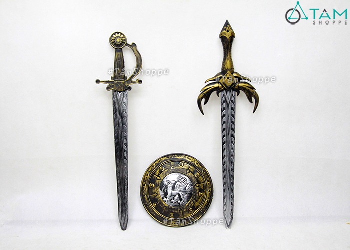 set-03-mon-vu-khi-chien-binh-kiem-nhua-tam-khieng-vintage set-03-mon-vu-khi-chien-binh-kiem-nhua-tam-khieng-vintage